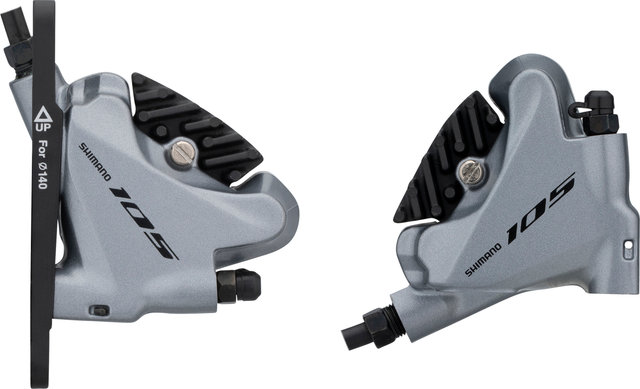 Shimano Set de Freins à Disque av+arr 105 BR-R7070 + ST-R7020 - spark silver/Ensemble/gauche/droite (spécifique)