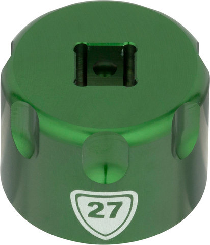 Abbey Bike Tools Accesorio Suspension Top Cap Socket - green/27 mm
