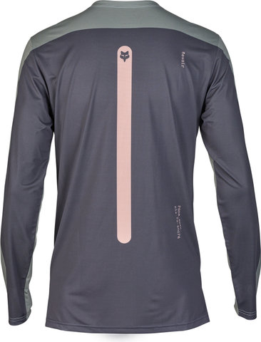 Fox Head Maillot Flexair Aviation Race LS - grey vintage/M