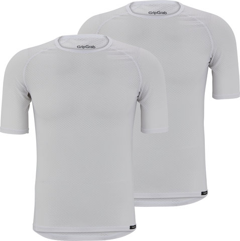 GripGrab Camiseta interior Ultralight Mesh Short Sleeve Base Layer paquete de 2 - white/M
