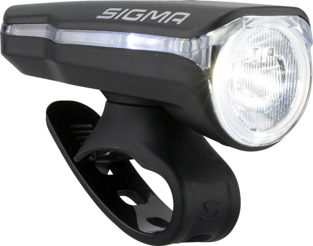 Sigma Aura 60 Front Light + Nugget II LED Rear Light Set - StVZO Approved - black