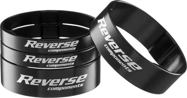 REVERSE Components Ultra-Light 1 1/8" Spacer Set - black
