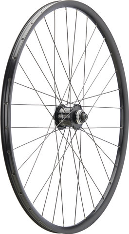 bc basic Urban Deore Disc Center Lock P-22 28" Laufrad - schwarz/28" VR 12x100 Dynamo