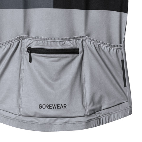 GORE Wear Swiftride Block S/S Jersey - black-lab graphite | M