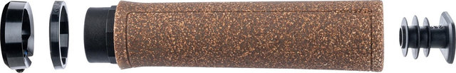 CONTEC Puños de corcho Merge Urban - marrón-negro | 140 mm | one size