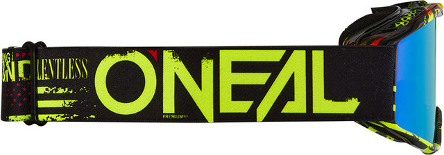 O'NEAL Gafas B-10 Attack para niños - black-neon yellow | radium blue