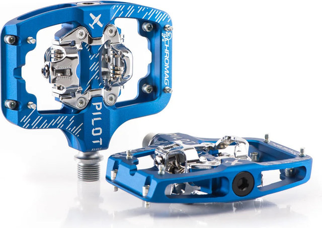 Chromag Pilot Clipless Pedals - blue