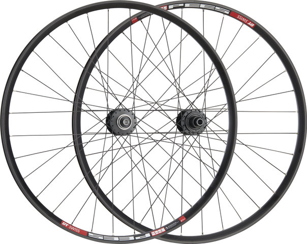 bc basic Urban Deore Center Lock Disc DT Swiss 533D 28" Wheelset - black | 28" Set (Front 12x100 Dynamo + Rear 12x142) Shimano Micro Spline