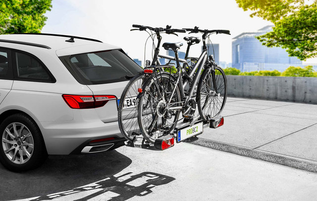 Eufab ProBC2 Fahrradträger für Anhängerkupplung - schwarz-silber