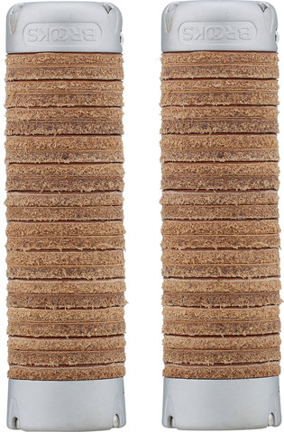 Brooks Plump Leather Grips Lenkergriffe Modell 2023 - honey/130 mm
