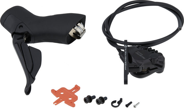 Shimano Frein à Disque 105 BR-R7170 + Di2 ST-R7170 - noir/Roue avant/Gauche (spécifique au côté)