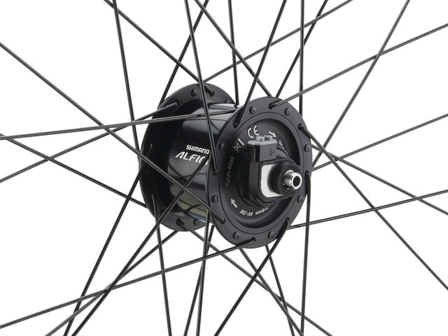 bc basic Alfine Disc Center Lock P-22 28" 11-Gang Laufrad - schwarz/28" VR 9x100 Dynamo