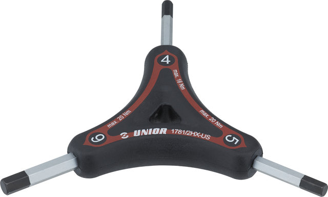 Unior Bike Tools Y Hex Wrench 4 - 6 mm 1781/2HX - red