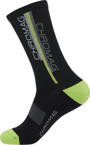 Chromag Ridge Socks - black-green/42 - 45