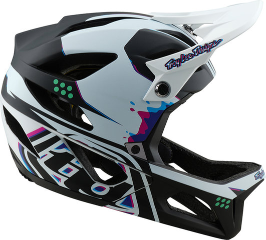Troy Lee Designs Stage Fullface Helm - trooper white/57 - 59 cm