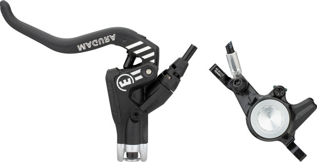 Magura Set de frenos de disco d+t MT4 eSTOP Carbotecture - polished black anodized/Set/Flip-Flop (no específico de lado)