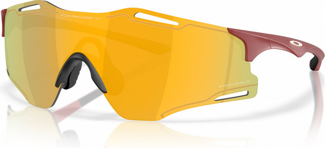 Oakley Cybr Zero Sportbrille - matte iron red | prizm 24k