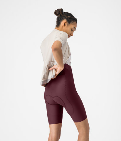 Castelli Espresso 2 DT Damen Bib Short Trägerhose - deep bordeaux | S