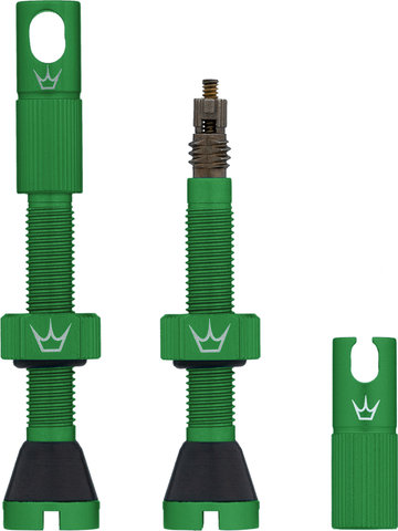 Peaty's Chris King Edition MK2 Tubeless Ventil 2er-Set - emerald/SV 42 mm