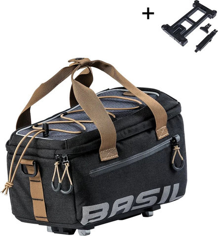 Basil Miles MIK Gepäckträgertasche - black-slate/7 l
