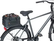 Basil Miles Tarpaulin MIK Trunk Bag - black-orange/7 l