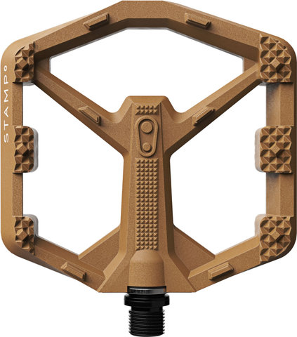 crankbrothers Pedales de plataforma Stamp 0 - brown/112 /116 /large