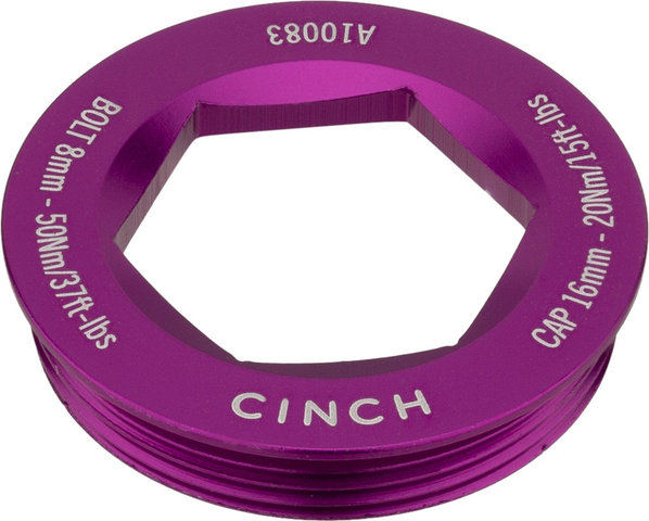 Race Face Tapa de extracción Puller Cap lado transmisión para torn. bielas Cinch - purple