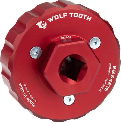 Wolf Tooth Components BBS4816 Bottom Bracket Tool - red