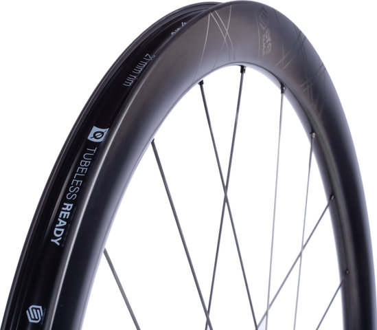 ERE Research Jeu de roues Genus II CL45-R Carbon Disc 28" - black-black/100 mm/Shimano Route/142 mm/28"/Non Boost/Non Boost