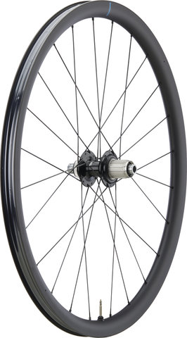 Shimano Juego de ruedas WH-RX880-TL Disc Center Lock Carbon 28" - negro/142 mm/100 mm/28"/Shimano carretera de 12 velocidades/100 mm/Shimano carretera 12 velocidades/100 mm/142 mm