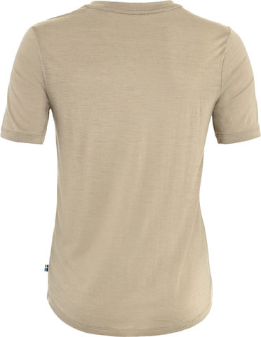 Fjällräven T-shirt Hoja Wool Lugnt pour Dames - fossil | L