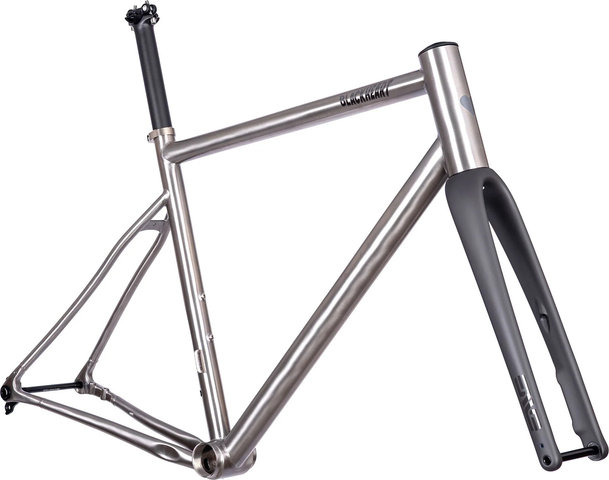 Blackheart Kit de cadre Road Plus Ti - brushed | XXS | 1 1/8" - 1,5" tapered | 51 mm | 0 mm | 28"