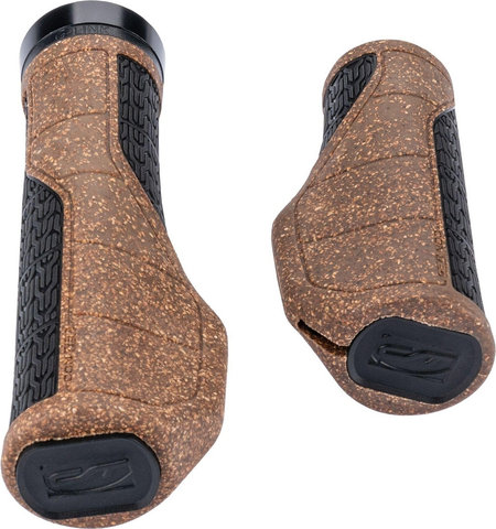 CONTEC Merge Mountain Comfort Kork Lenkergriffe für Drehgriffschalter - braun-schwarz | 140 mm / 96 mm | one size