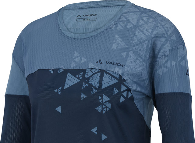 VAUDE Women's Moab LS T-Shirt V - blue gray/36