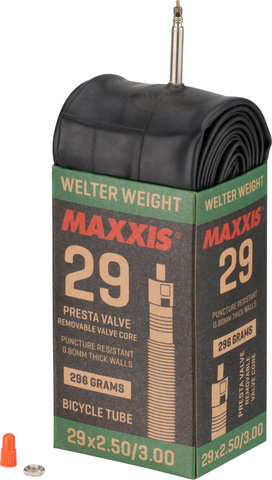 Maxxis Welterweight 29+ Schlauch - schwarz/SV/64-622 bis 75-622/29 x 2,5-3,0 SV 36 mm/36 mm