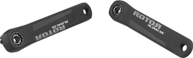 Rotor ALDHU 3D+ Kurbelgarnitur mit Direct Mount Spidering, Q-Rings - schwarz-matt | 175,0 mm 34-50