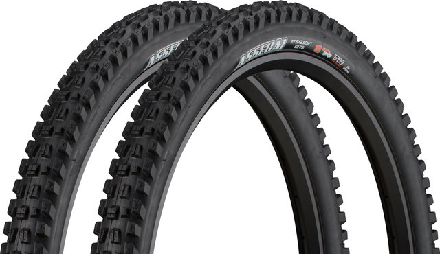 Maxxis Set de 2 Pneus Souples Assegai 3C MaxxGrip Downhill WT TR 27,5" - noir/27.5 /63 /63-584/2.5 