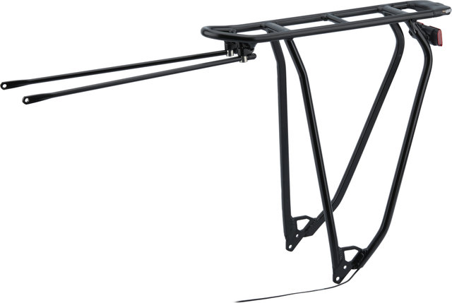 Racktime Shine Evo Light 2.0 Pannier Rack w/ Rear Light for E-Bikes - black