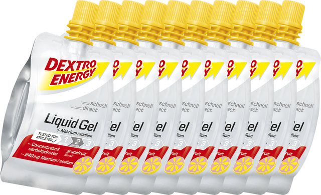 Dextro Energy Gel líquido - 10 unidades - grapefruit-sodium/600 