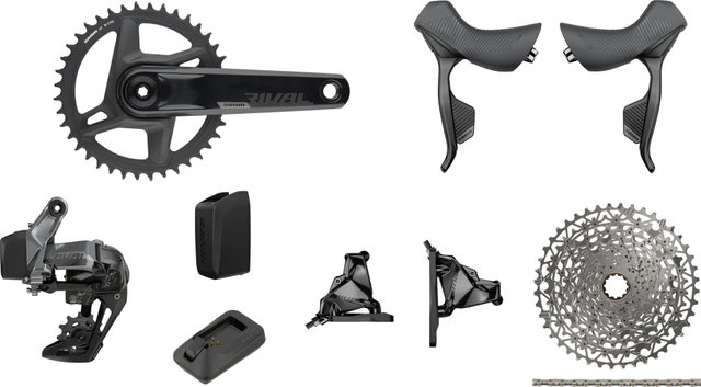 SRAM Grupo Rival 1 Wide XPLR eTap AXS 1x12 velocidades 40 - black/SRAM XDR/10-44/SRAM XDR/sin/170,0 mm/sans