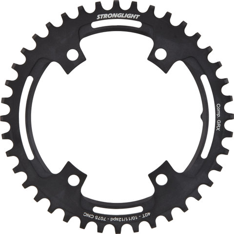 Stronglight Shimano GRX FC-RX600/610/810/820 Kettenblatt 10-/11-/12-fach - black/40/40 Z