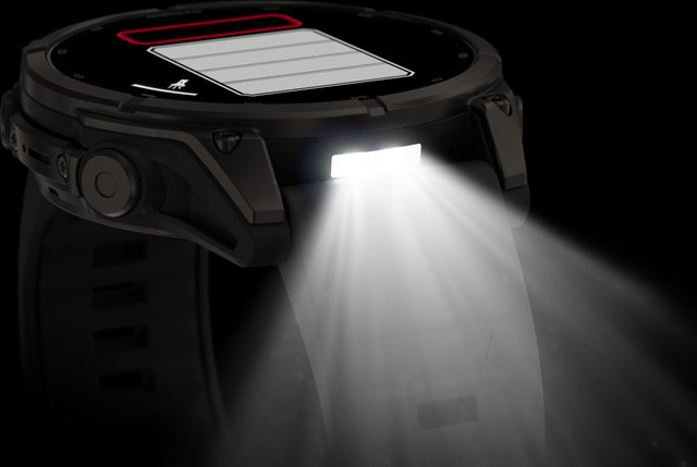 Garmin fēnix 9 AMOLED Sapphire DLC Titan 47 mm Multisport-Smartwatch - schwarz-carbongrau