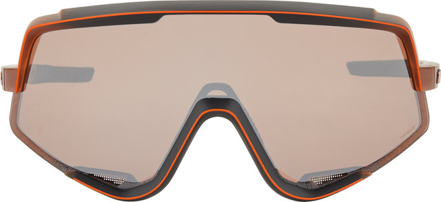 100% Glendale Hiper Sportbrille - matte translucent brown fade/hiper silver mirror