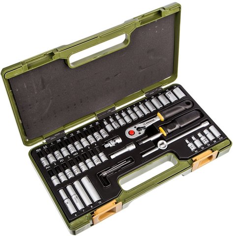 Set de mecánica de precisión1/4" de 50 piezas - negro-plata/universal