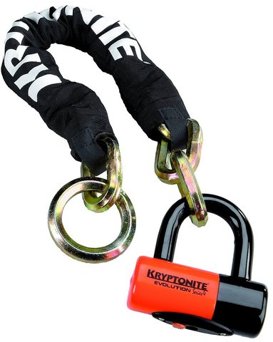 Kryptonite Candado de cadena New York Noose® 1275 - negro-naranja/75 cm