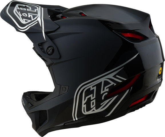 Troy Lee Designs D4 Polyacrylite Fullface Helm - shadow black/57 - 58 cm