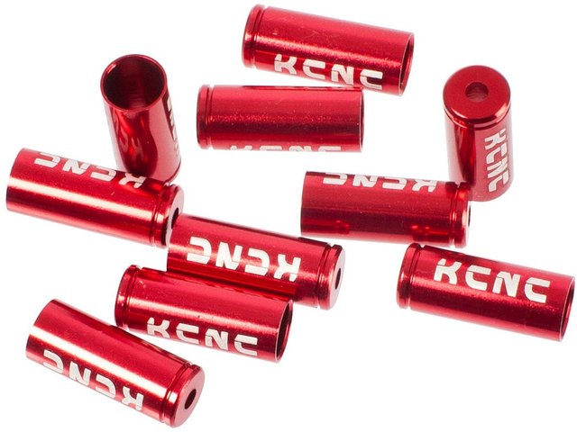 KCNC Tapas de extremos Ferrules sin sellar - rojo/5 mm