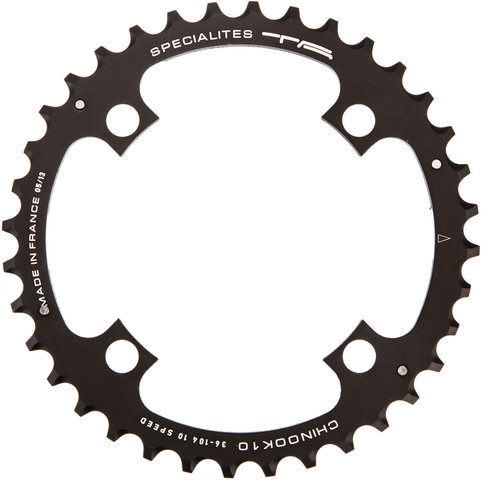 Chinook11 Chainring, 4-arm, Centre, 104 mm BCD - black/36 tooth
