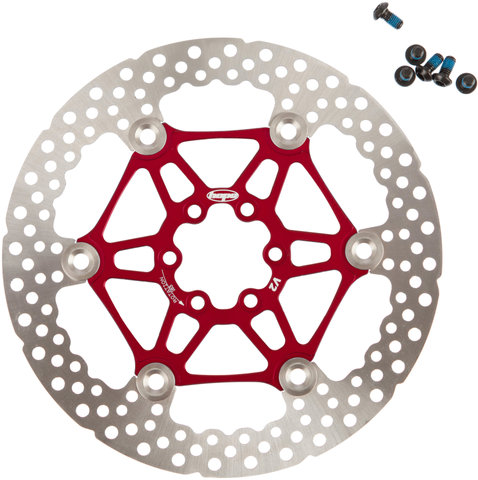 Disco de frenos MV2 6 agujeros Floating para V2 - rojo/203 mm