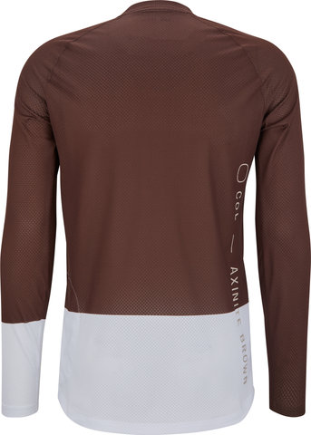 POC Maillot MTB Pure LS - axinite brown-hydrogen white/M